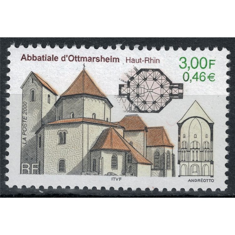 FRANCIA 2000 Abbazia di Ottmarsheim MNH**