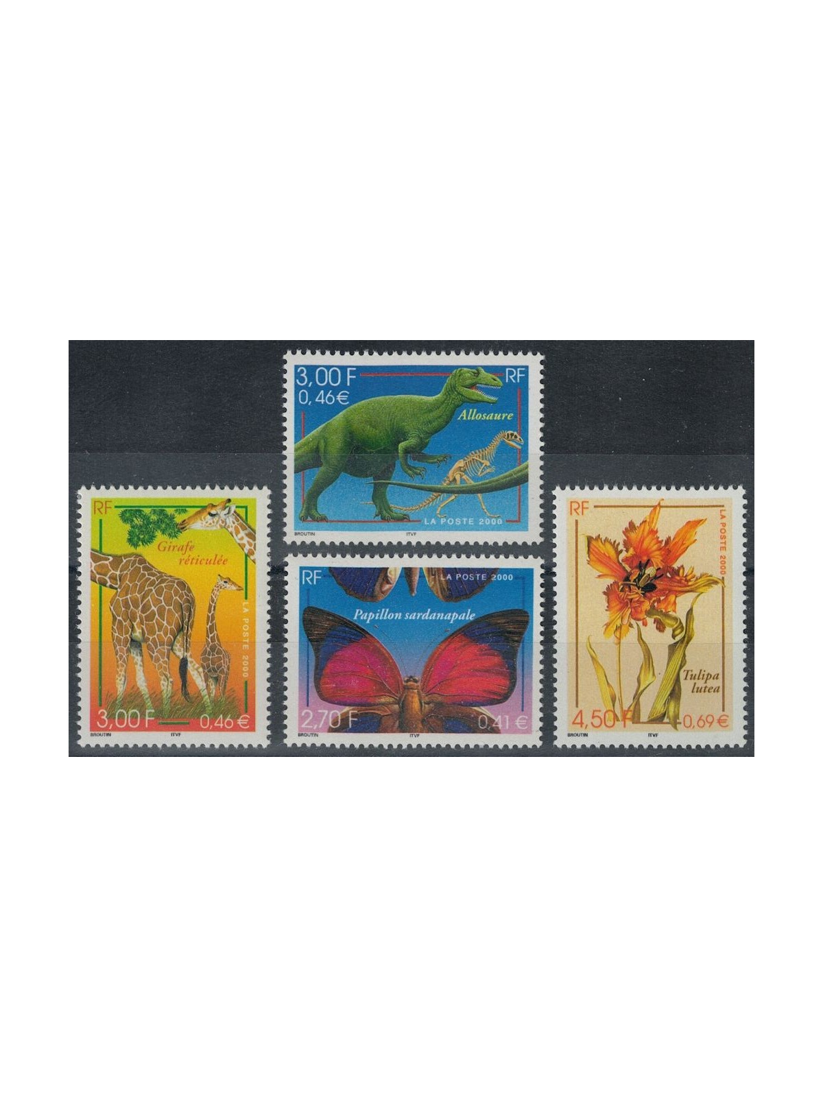 FRANCIA 2000 Natura di Francia 4v MNH**