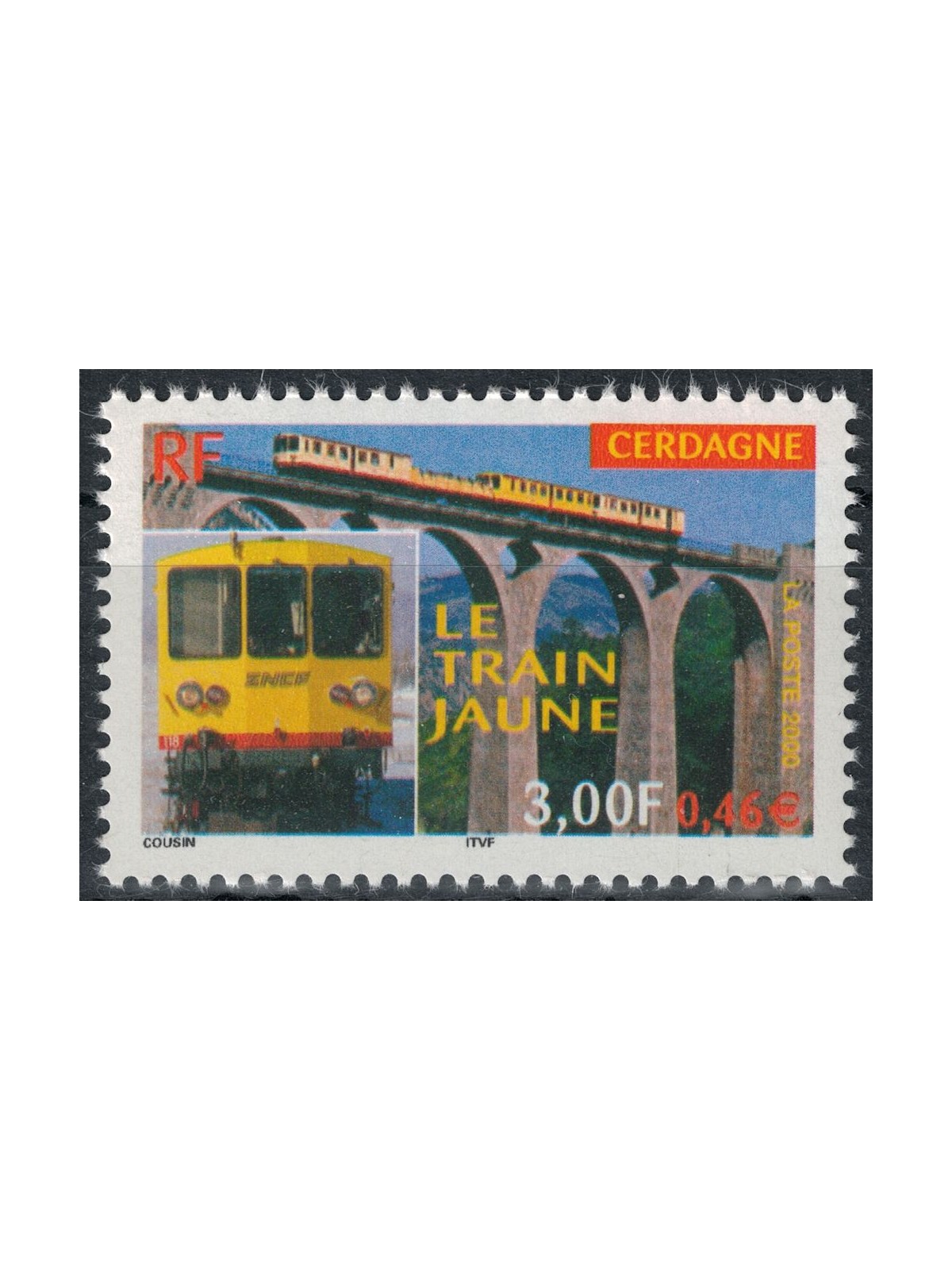 FRANCE 2000 Yellow Train, the 'Canary' MNH**