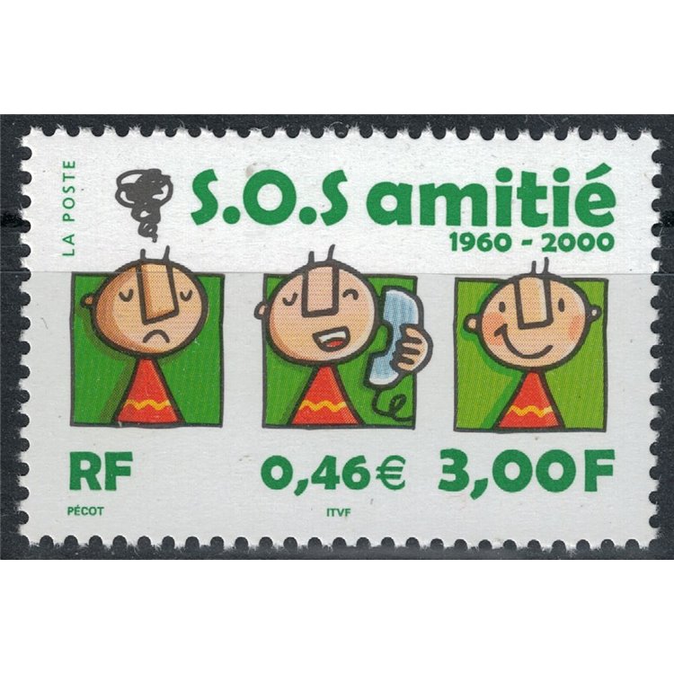 FRANCE 2000 Friend Telephone MNH**