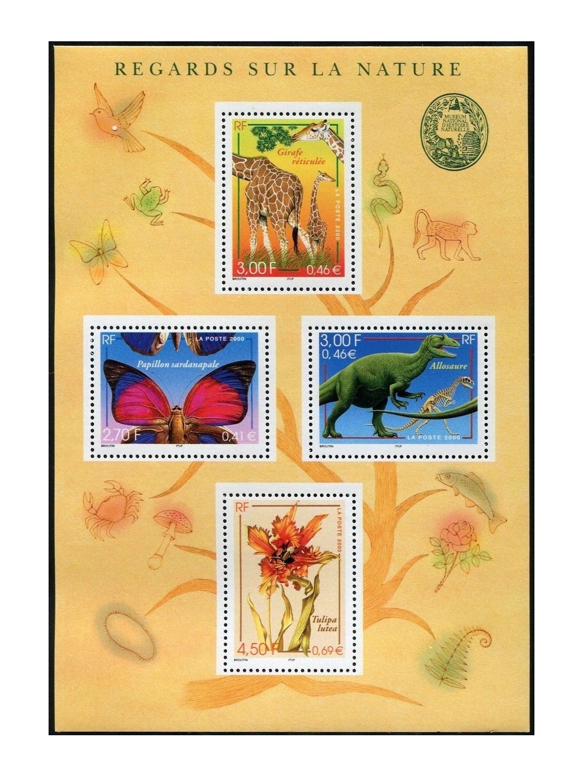 FRANCE 2000 Natura di Francia s/s MNH**