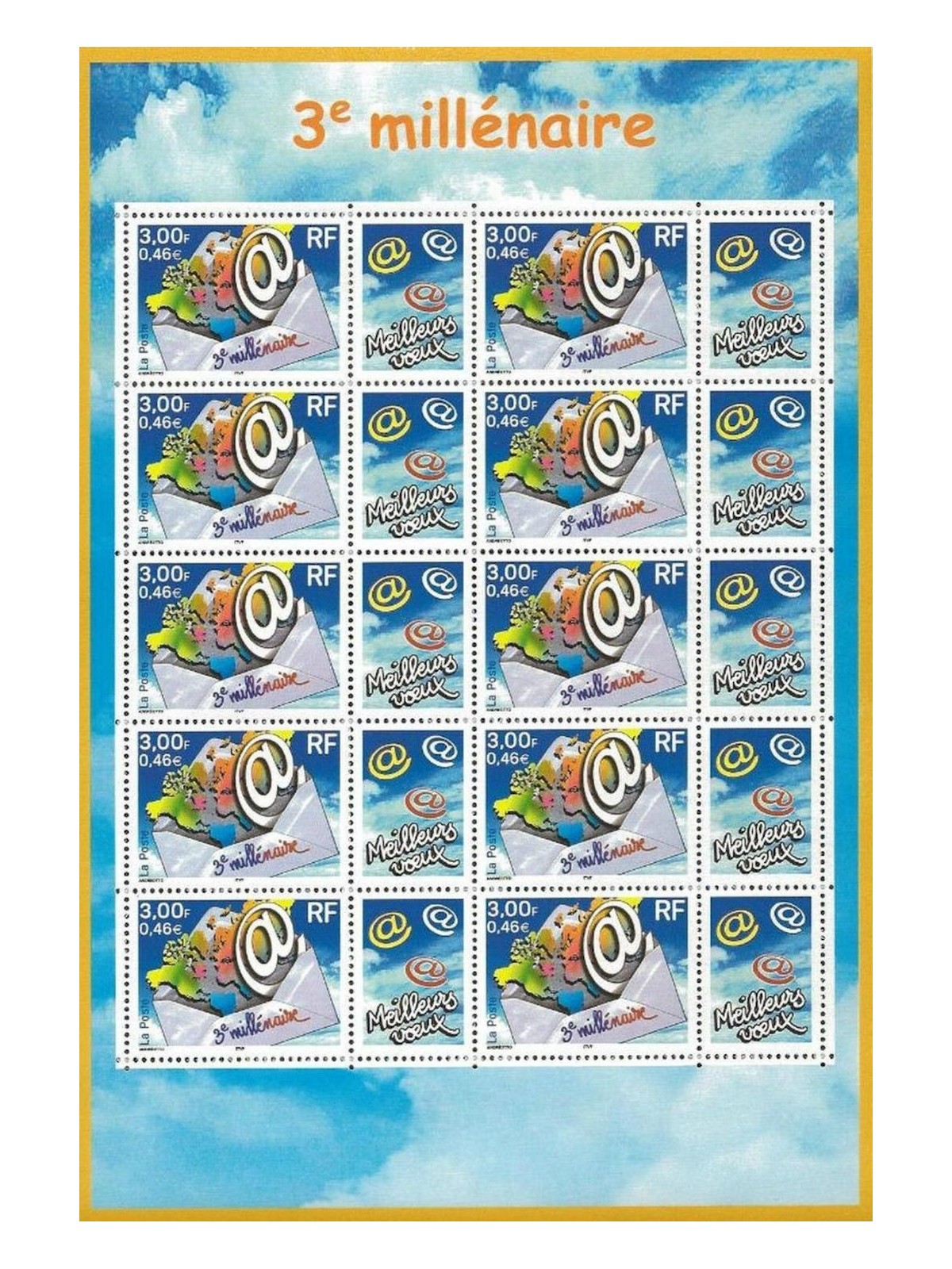 FRANCIA 2000 Terzo millennio MF MNH**