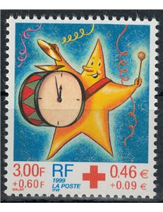 FRANCE 1999 Pro Red Cross MNH**