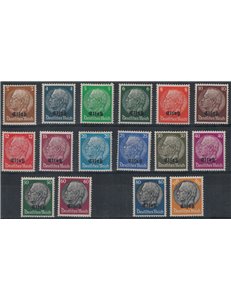ALSACE (GERMAN WEST) 1940 Overprinted elsaß 16v MH*