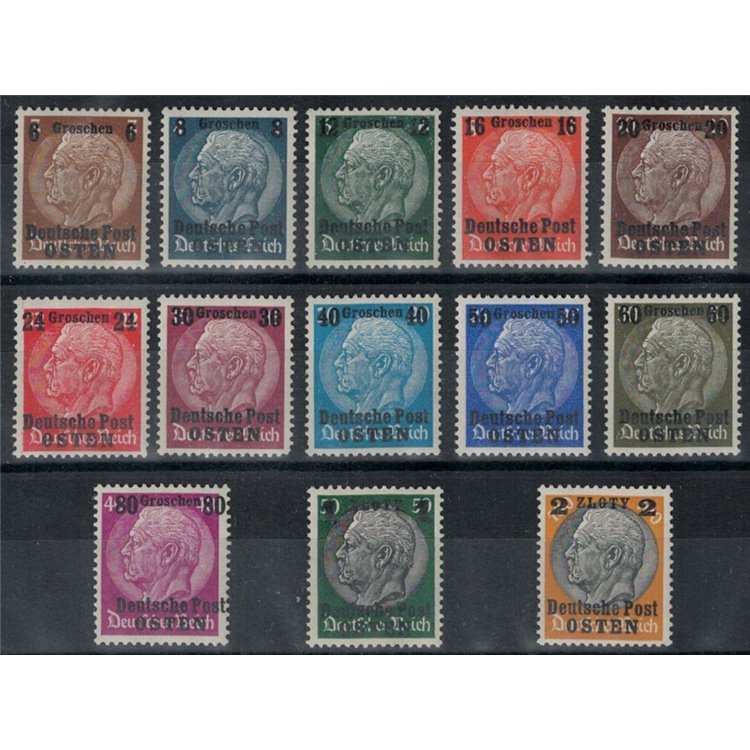 POLONIA (OCC. TEDESCA) 1939 Soprastampati 13v MH*