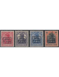 ROMANIA (OCC. TEDESCA) 1918 Soprastampati (9ª Armata) 4v MH*