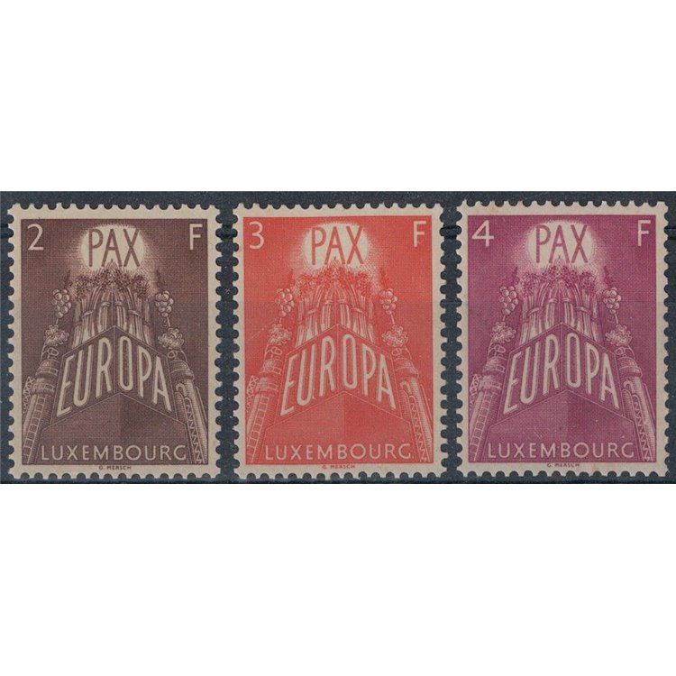 LUXEMBOURG 1957 Europe 3v MNH**