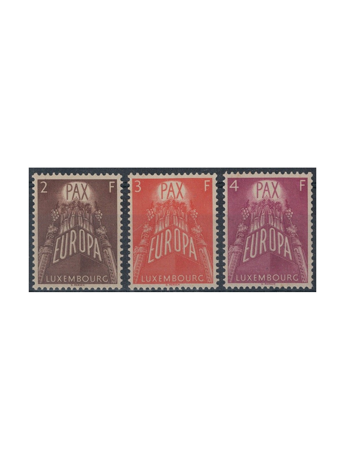 LUXEMBOURG 1957 Europe 3v MNH**