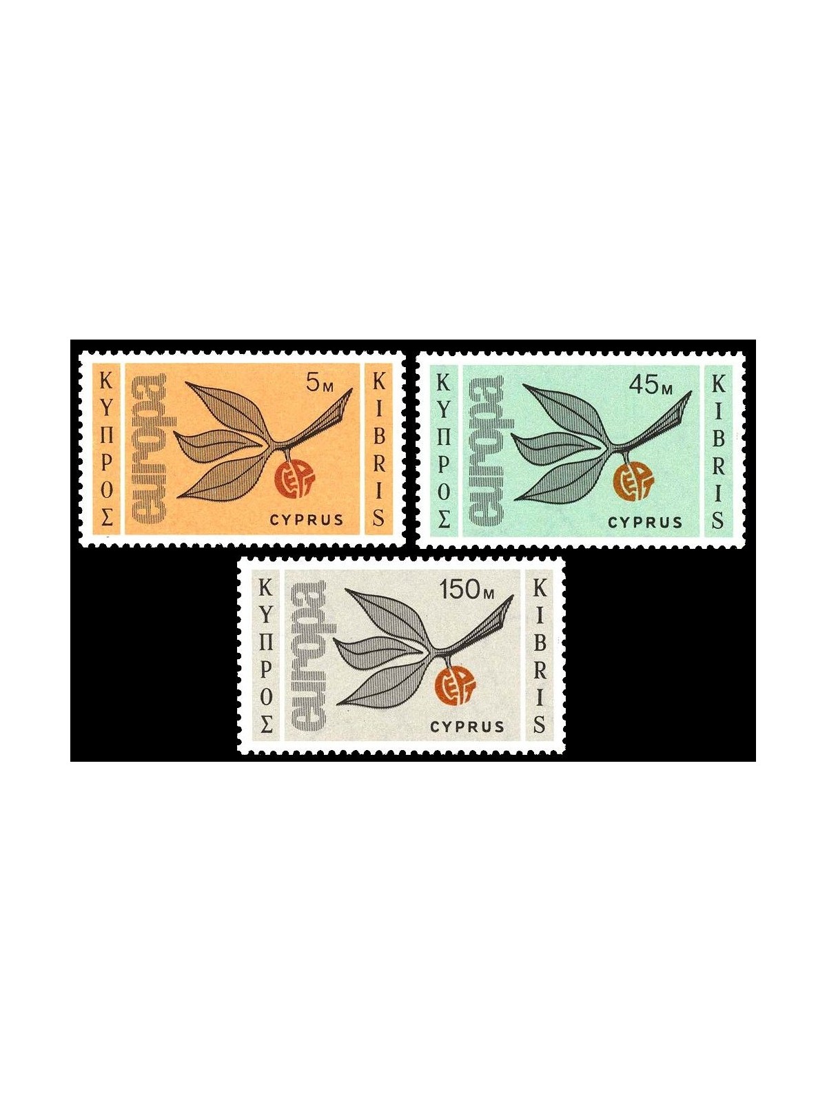 CIPRO 1965 Europa 3v MNH**