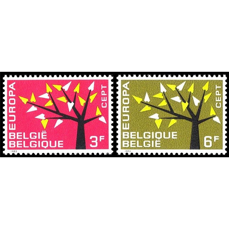 BELGIUM 1962 Europe 2v MNH**