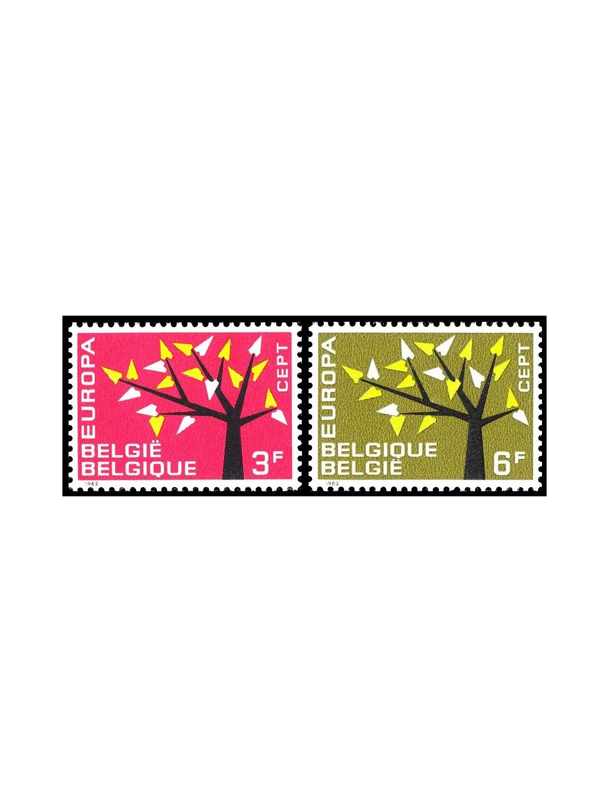 BELGIO 1962 Europa 2v MNH**