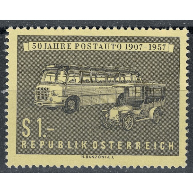 AUSTRIA 1957 Autobus postali MNH**