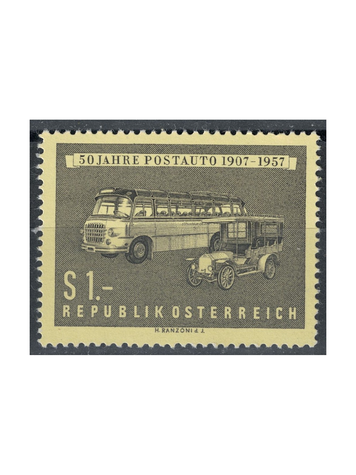 AUSTRIA 1957 Autobus postali MNH**