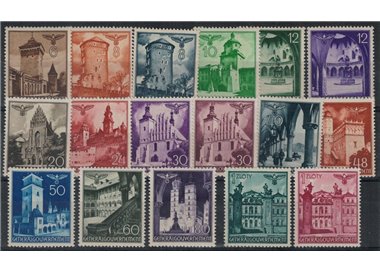 POLAND (GERMAN WEST) 1940 Views 17v MNH**