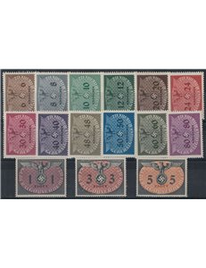POLAND (GERMAN WEST) 1940 Service 15v MH*