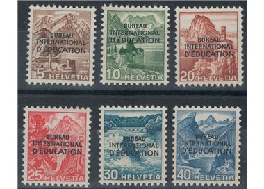 SWITZERLAND 1948 Service stamps, Education 6v MNH**