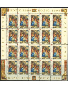 CROATIA 1998 Christmas m/s MNH**