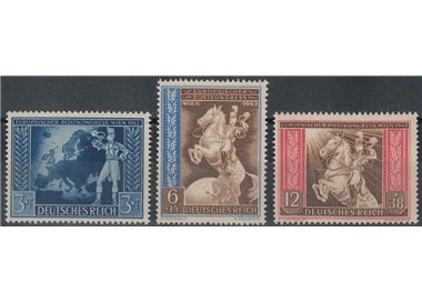 GERMANIA REICH 1942 Congresso Postale 3v MNH**