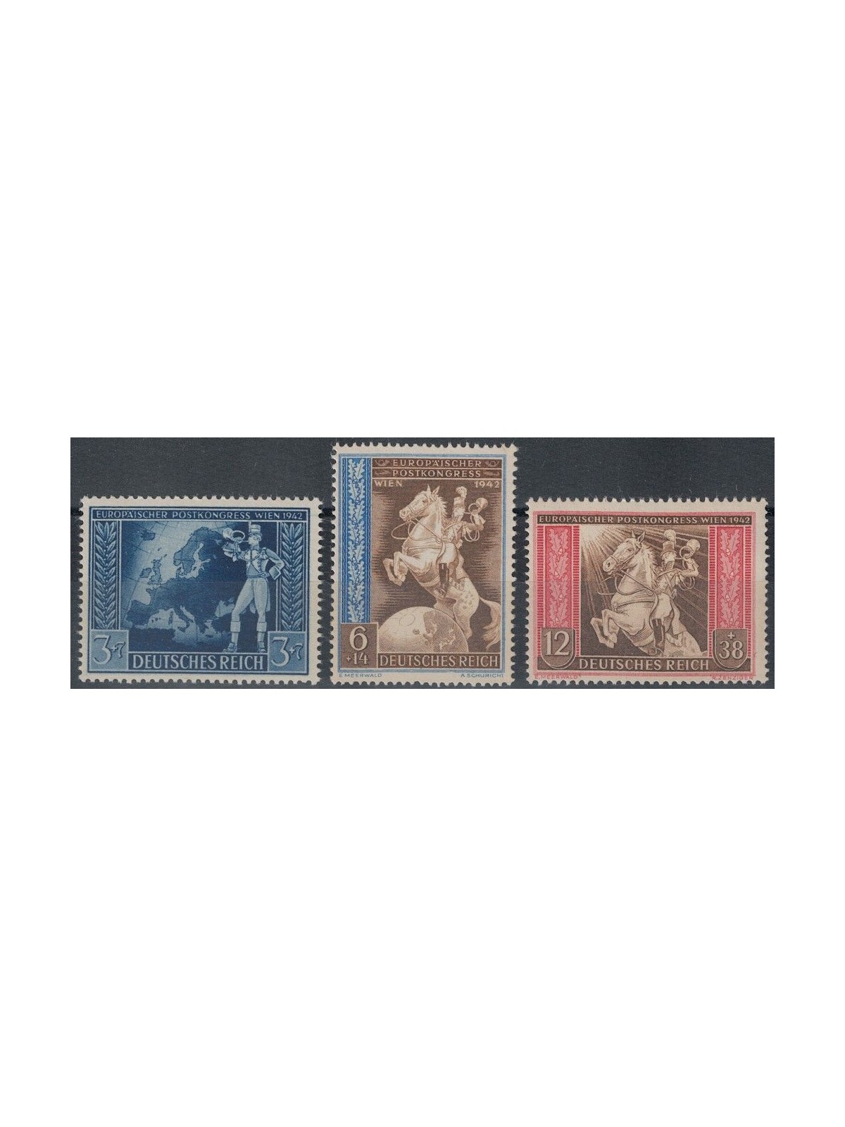 GERMANY REICH 1942 Postal Congress 3v MNH**