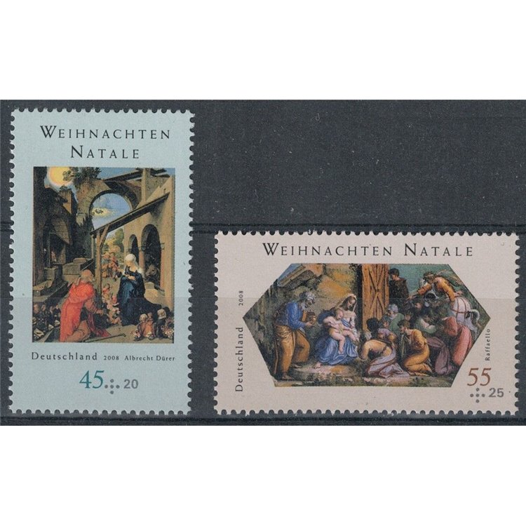 GERMANY BRD 2008 Christmas 2v MNH**