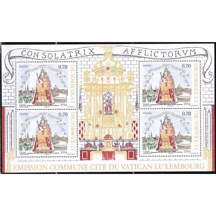 LUSSEMBURGO 2016 Elezione della Vergine Maria MF MNH**