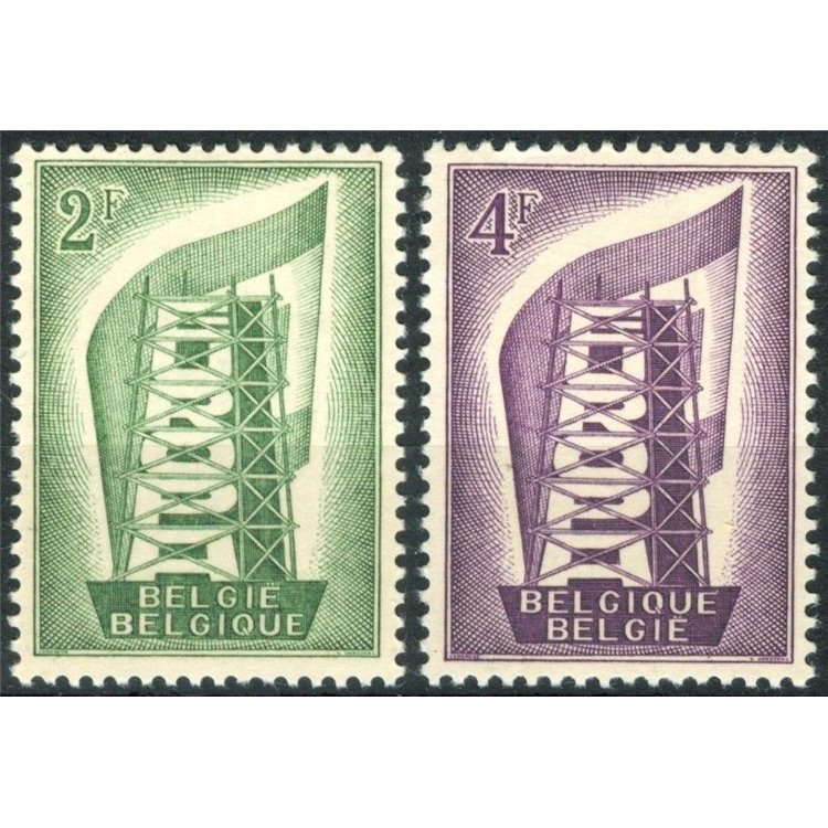 BELGIO 1956 Europa 2v MNH**
