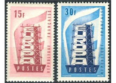 FRANCE 1956 Europe 2v MNH**