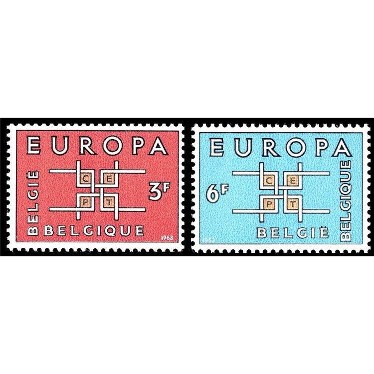 BELGIO 1963 Europa 2v MNH**