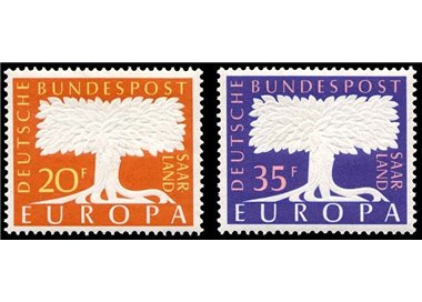 GERMANIA SARRE 1957 Europa 2v MNH**