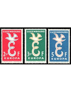 LUXEMBOURG 1958 Europe 3v MNH**