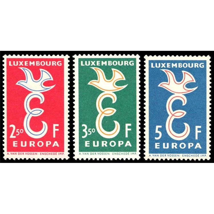 LUXEMBOURG 1958 Europe 3v MNH**