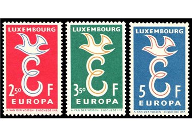 LUXEMBOURG 1958 Europe 3v MNH**