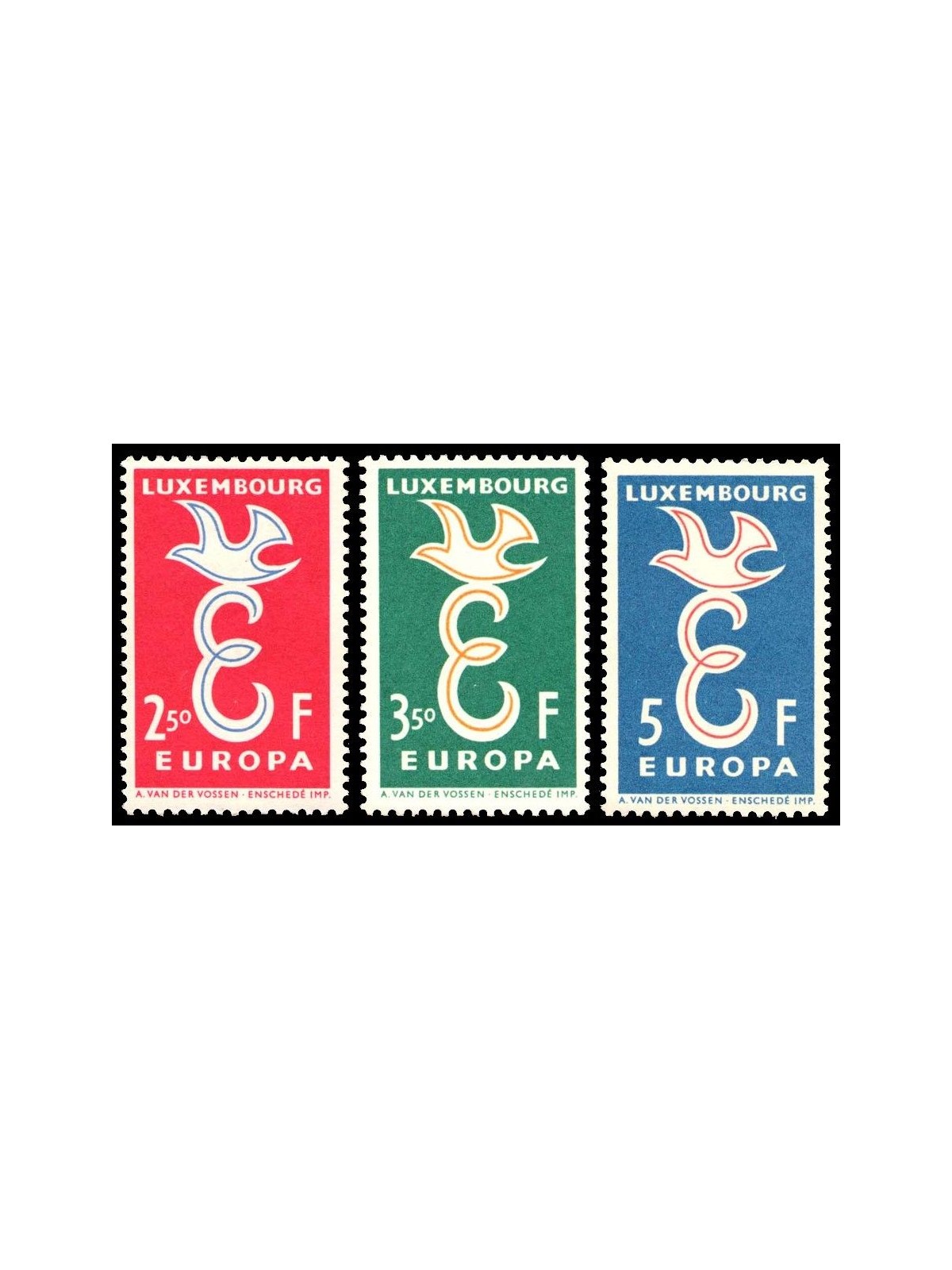 LUXEMBOURG 1958 Europe 3v MNH**