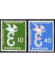 GERMANY BRD 1958 Europe 2v MNH**
