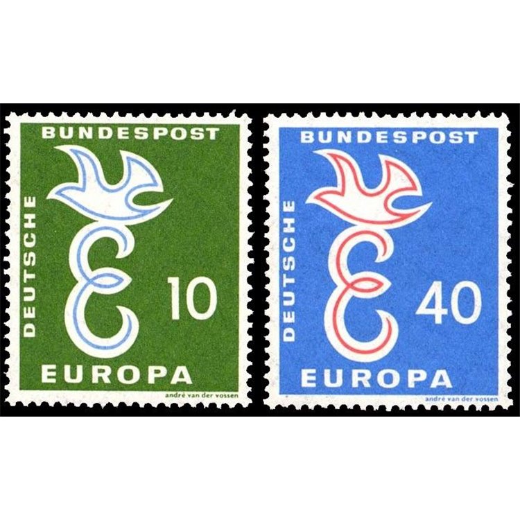 GERMANIA BRD 1958 Europa 2v MNH**
