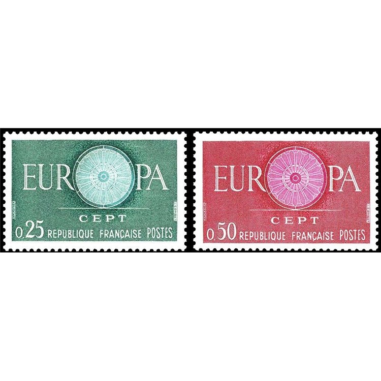 FRANCE 1960 Europe 2v MNH**