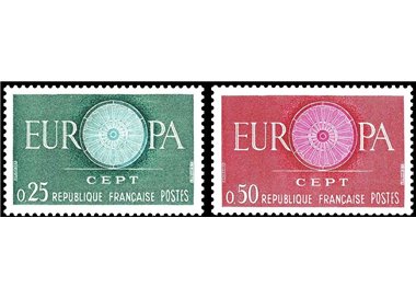 FRANCE 1960 Europe 2v MNH**
