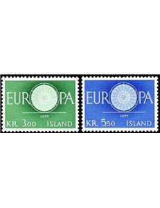 ISLANDA 1960 Europa 2v MNH**