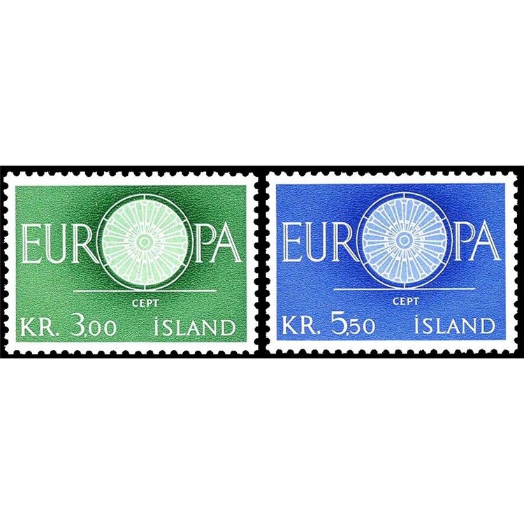 ICELAND 1960 Europe 2v MNH**