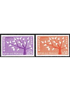 FRANCIA 1962 Europa 2v MNH**