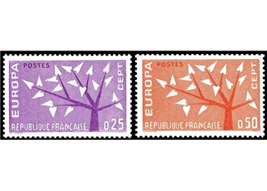 FRANCE 1962 Europe 2v MNH**