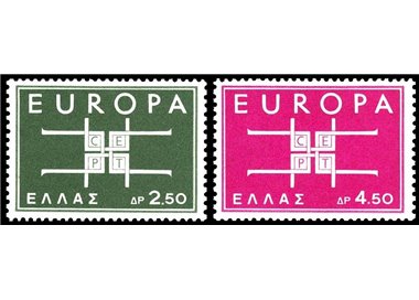 GREECE 1963 Europe 2v MNH**
