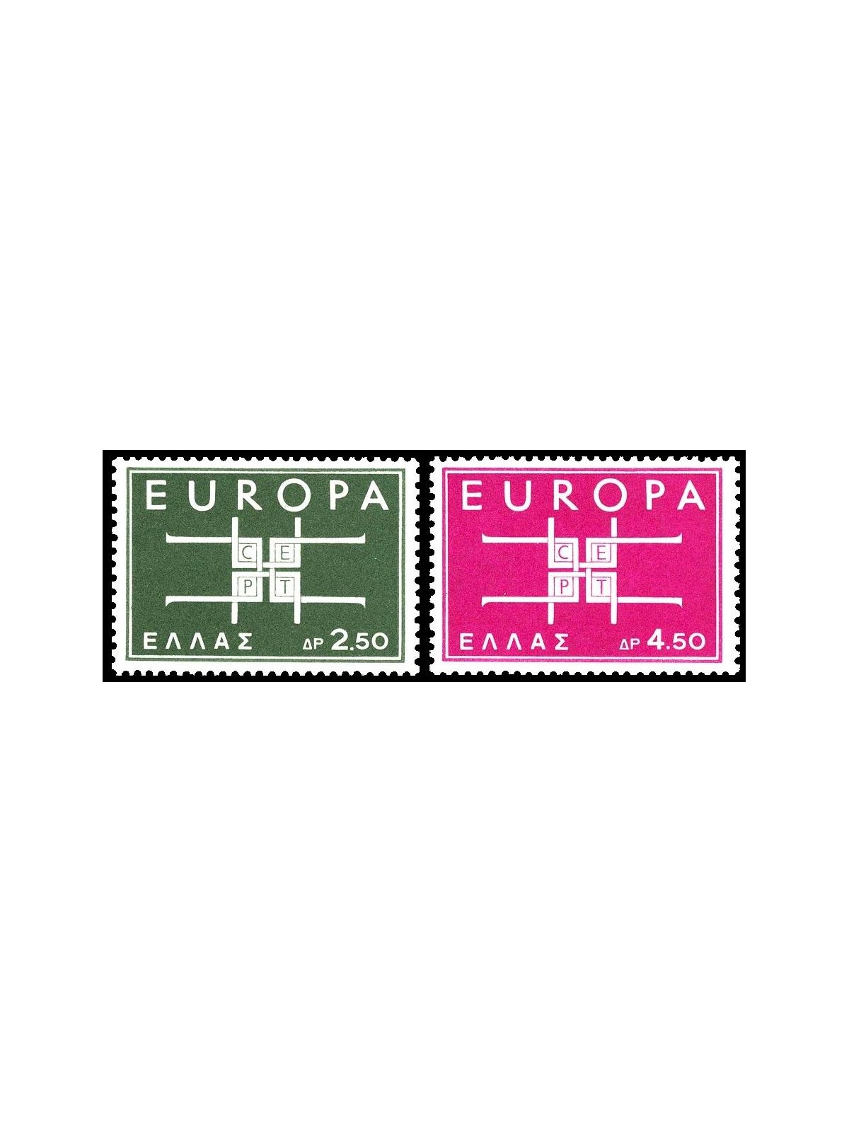 GRECIA 1963 Europa 2v MNH**