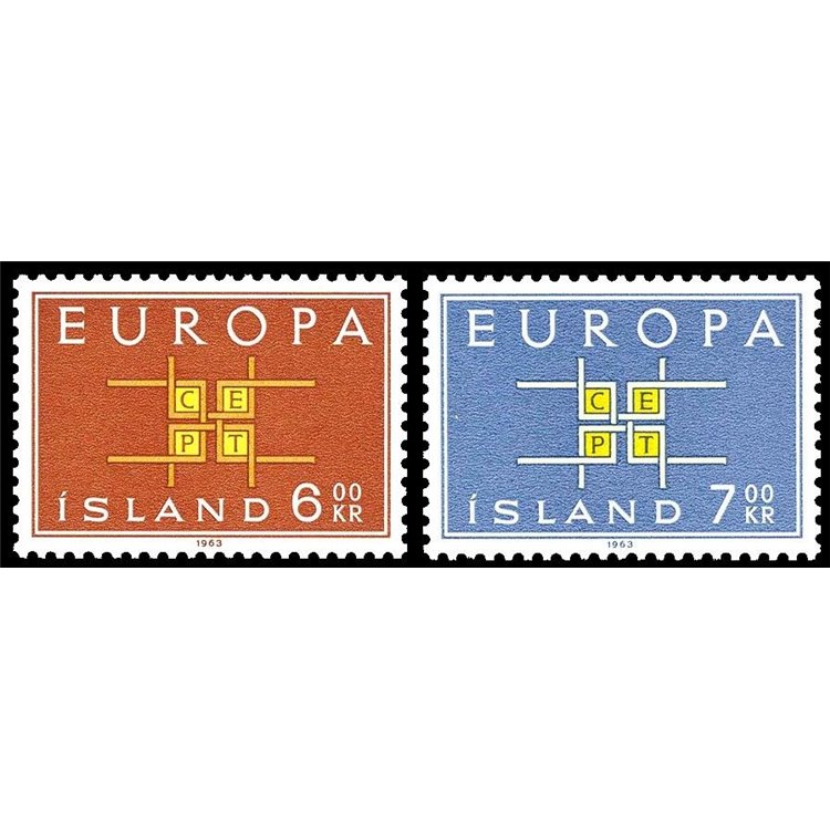 ICELAND 1963 Europe 2v MNH**
