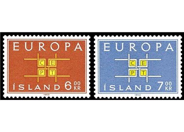 ICELAND 1963 Europe 2v MNH**