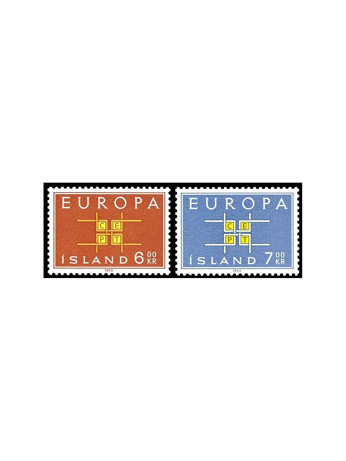 ICELAND 1963 Europe 2v MNH**