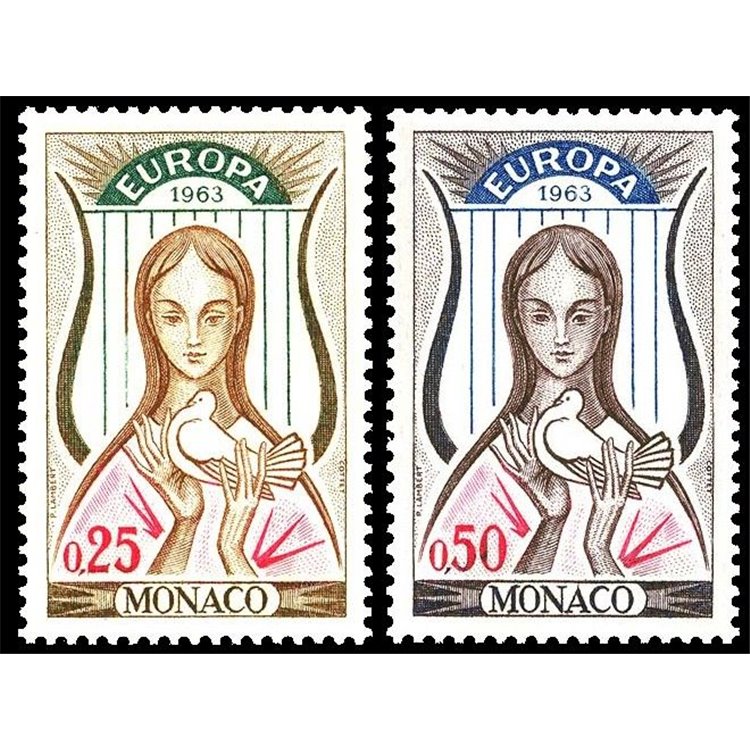 MONACO 1963 Europe 2v MNH**