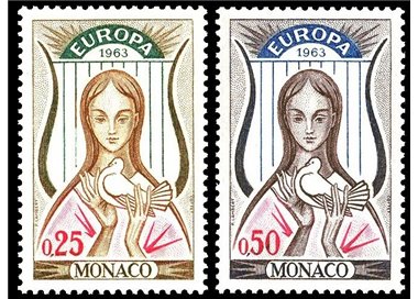 MONACO 1963 Europa 2v MNH**