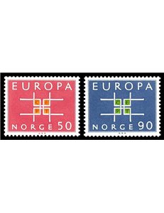 NORVEGIA 1963 Europa 2v MNH**