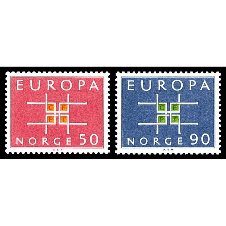 NORWAY 1963 Europe 2v MNH**
